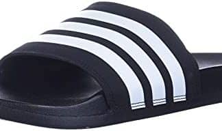 adidas womens adilette comfort slides sandal blackwhiteblack 8