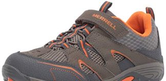 merrell unisex child trail chaser sneaker gunsmokeorange 6 big kid us