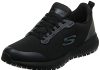 skechers womens squad sr food service shoe black flat knit 85 us