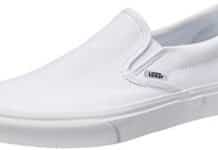 vans classic slip ons skate shoes sneakers canvas surf true white 8 men 95