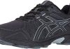 asics mens gel venture 7 running shoes 12 blacksheet rock