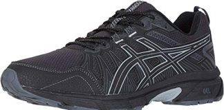 asics mens gel venture 7 running shoes 12 blacksheet rock