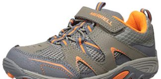 merrell trail chaser hiking sneaker gunsmokeorange 4 us unisex big kid