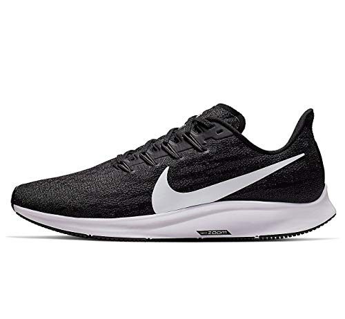 nike mens air zoom pegasus 36 running shoes blackwhite thunder grey 105