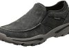 skechers mens relaxed fit creston moseco moccasin charcoal 95 m us