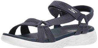 skechers womens on the go 600 brilliancy sport sandal navy 9 us