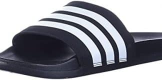 adidas womens adilette comfort slides sandal blackwhiteblack 8