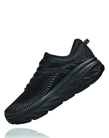 hoka one one bondi 7 mens shoes size 10 color blackblack