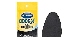 Dr. Scholls Scholl's Odor X Odor Fighting Insoles With Activated Charcoal Pair, 1 Pair (Pack of 4)