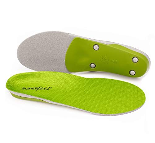 superfeet green high arch orthotic support cut to fit shoe insoles men