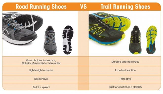 whats the difference between road and trail running shoes 4