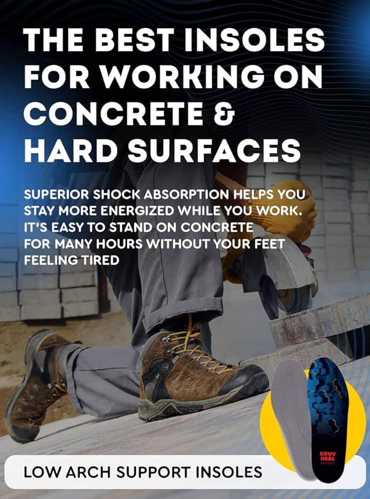 Top Insoles for Comfortable Concrete Work