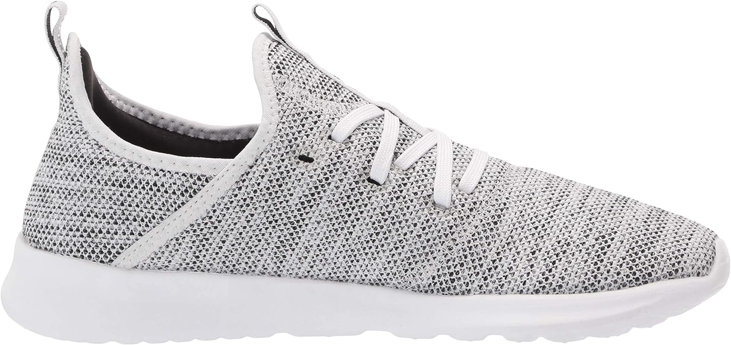 adidas Womens Cloud foam Pure Running Shoe, white/white/black, 6 Medium US