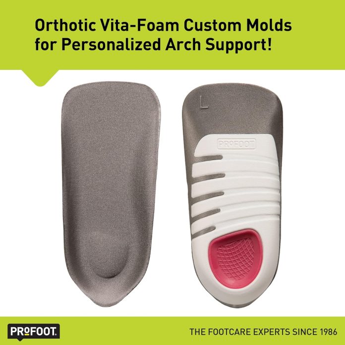 comparing 5 orthotic insoles for foot pain support