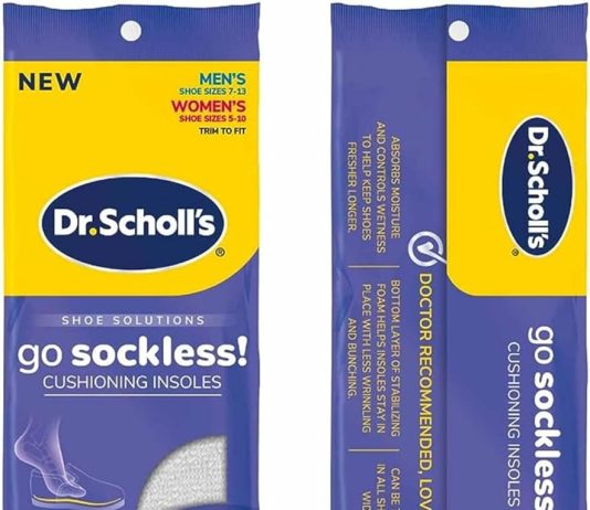 dr scholls go sockless cushioning insoles review