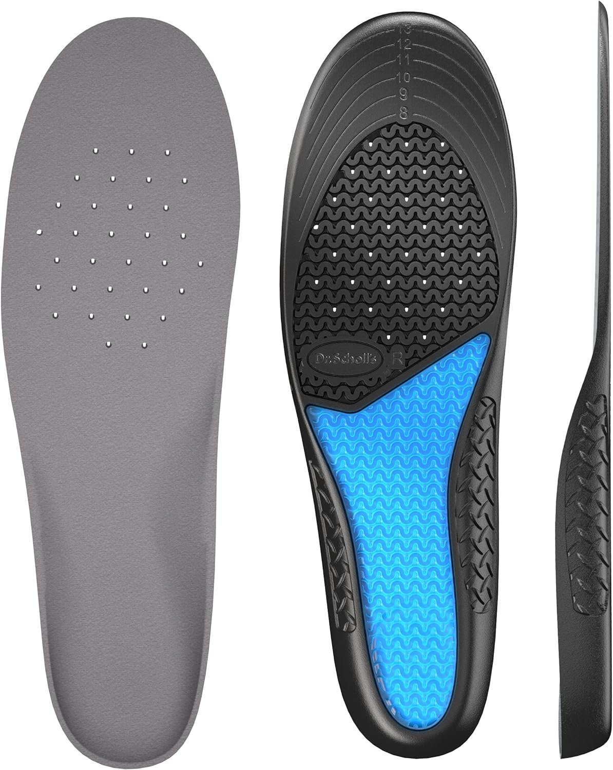 Dr. Scholls Work Insoles (Pack) // All-Day Shock Absorption and Reinforced Arch Support That Fits in Work Boots and More (for Mens 8-14, Also Available for Womens 6-10) 1 Pair (Pack of 2) 2 Count