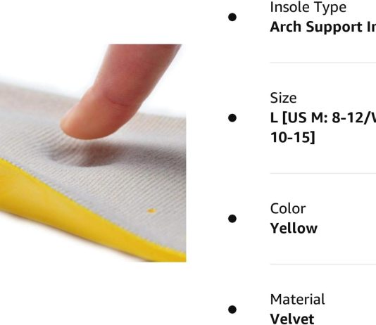 shoe insoles memory foam insoles review