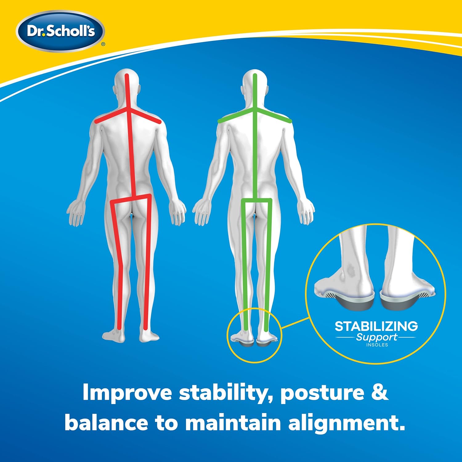 Dr. Scholl’s Extra Support Insoles Superior Shock Absorption and Reinforced Arch Support for Big  Tall Men to Reduce Muscle Fatigue So You Can Stay on Your Feet Longer (for Mens 8-14)
