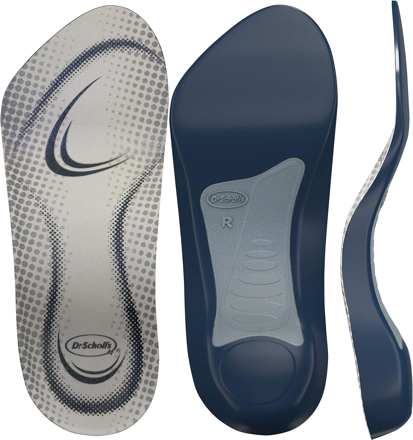 Dr. Scholls Tri-Comfort Insoles // Comfort for Heel, Arch and Ball of Foot with Targeted Cushioning and Arch Support (for Mens 8-14, Also Available Womens 6-10)