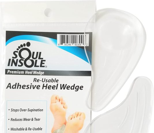heel wedge for over supinationover pronation re usable adhesive soul insole