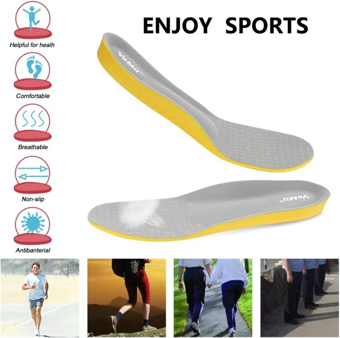 shoe insoles for women men and kids memory foam insoles comfortable sports shoe inserts for shock absorption and relieve