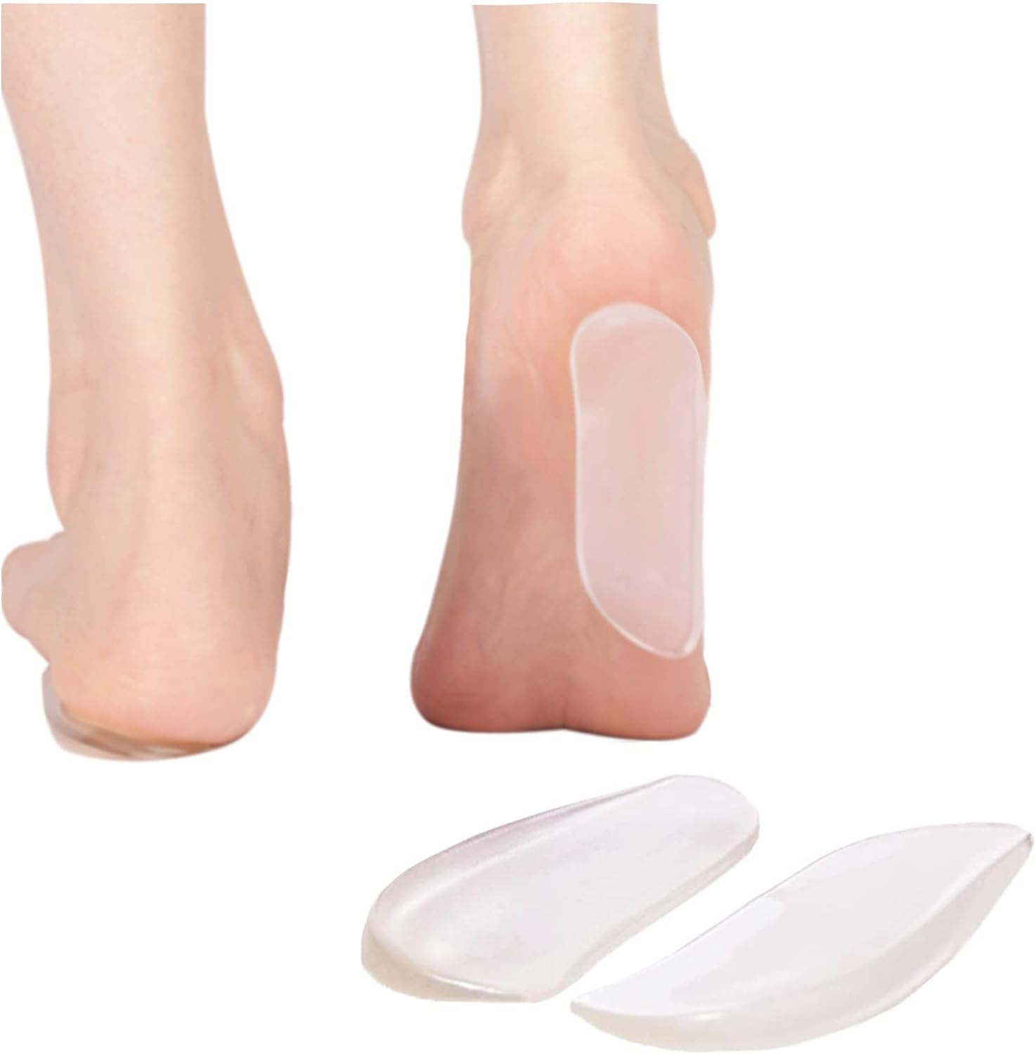2 Pairs Medial Lateral Heel Wedge Inserts for Men and Women, Orthopedic Supination Pronation Insoles for Knock Knee Pain Osteoarthritis O/X Type Leg Corrective