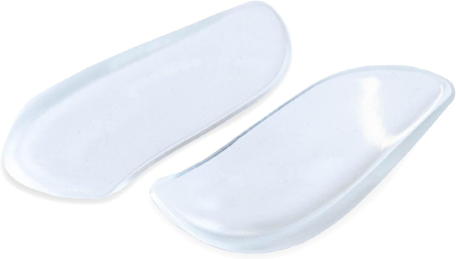 BraceAbility Medial Lateral Heel Wedge Silicone Insoles (Pair) - Supination Pronation Corrective Adhesive Shoe Inserts for Foot Alignment, Knock Knee Pain, Bow Legs, Osteoarthritis
