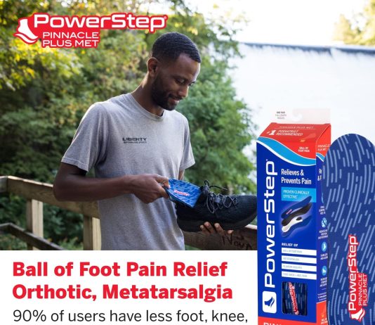 powerstep pinnacle plus ball of foot pain relief orthotics shoe inserts for metatarsalgia arch support and mortons neuro