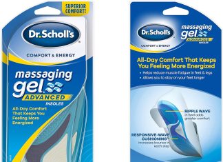 dr scholls massaging gel advanced insoles womens 6 10 2 pairs packaging may vary