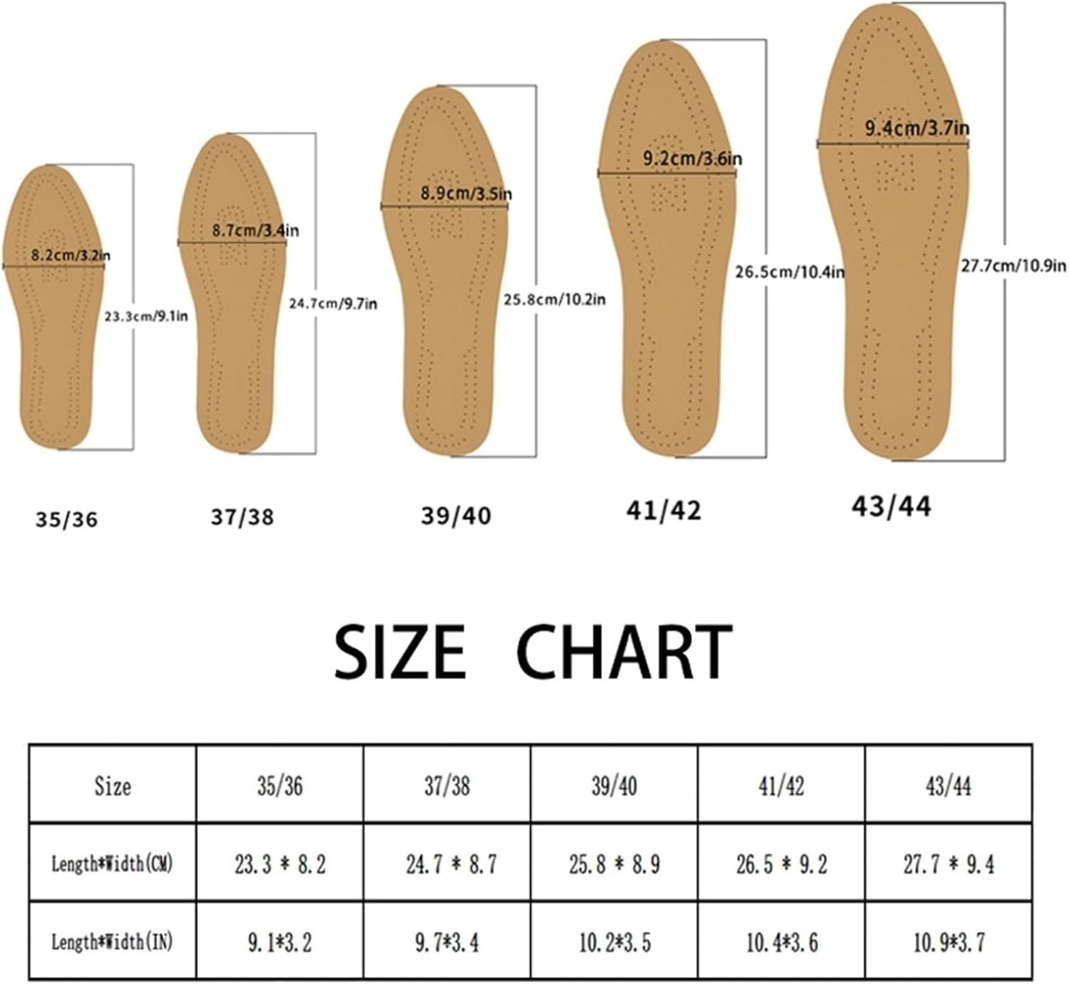 2 Pairs Leather O/X Leg Orthopedic Insoles Heel Inserts Lift Shoe Wedge Knee Pads Women and Men Corrective Pronation, Supination, Medial, Lateral (43-44)