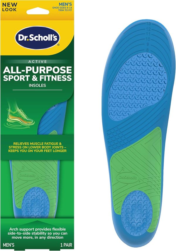 Dr. Scholl’s SPORT Insoles // Superior Shock Absorption and Arch Support for Women's 6-10