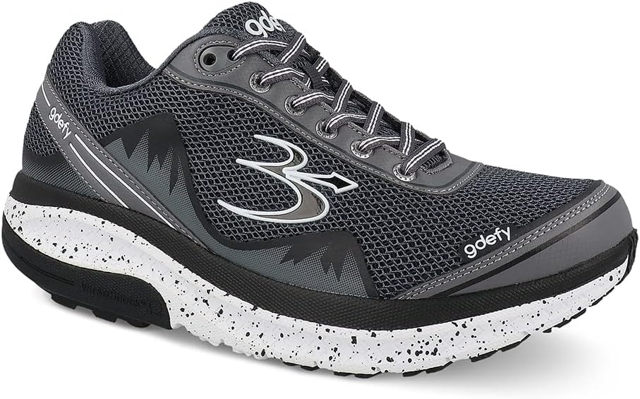 G-defy Mighty Walk Mens Shoes | The only Solution for Pain from Walking | Running | Prolong Standing | Arch Support | Diabetic Shoes| A5500 | Wide Shoes | Orthopedic | Free Custom Orthotic