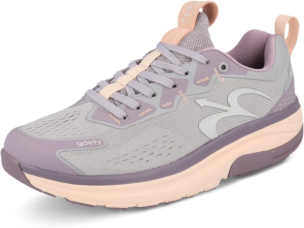 G-DEFY Mehalef Women’s Cross Trainer Shoe | Heel Support | VersoShock Technology for Pain Associated with Prolonged Standing or Walking | Arch Support | Diabetic Shoes | Wide Shoes | Free Orthotic