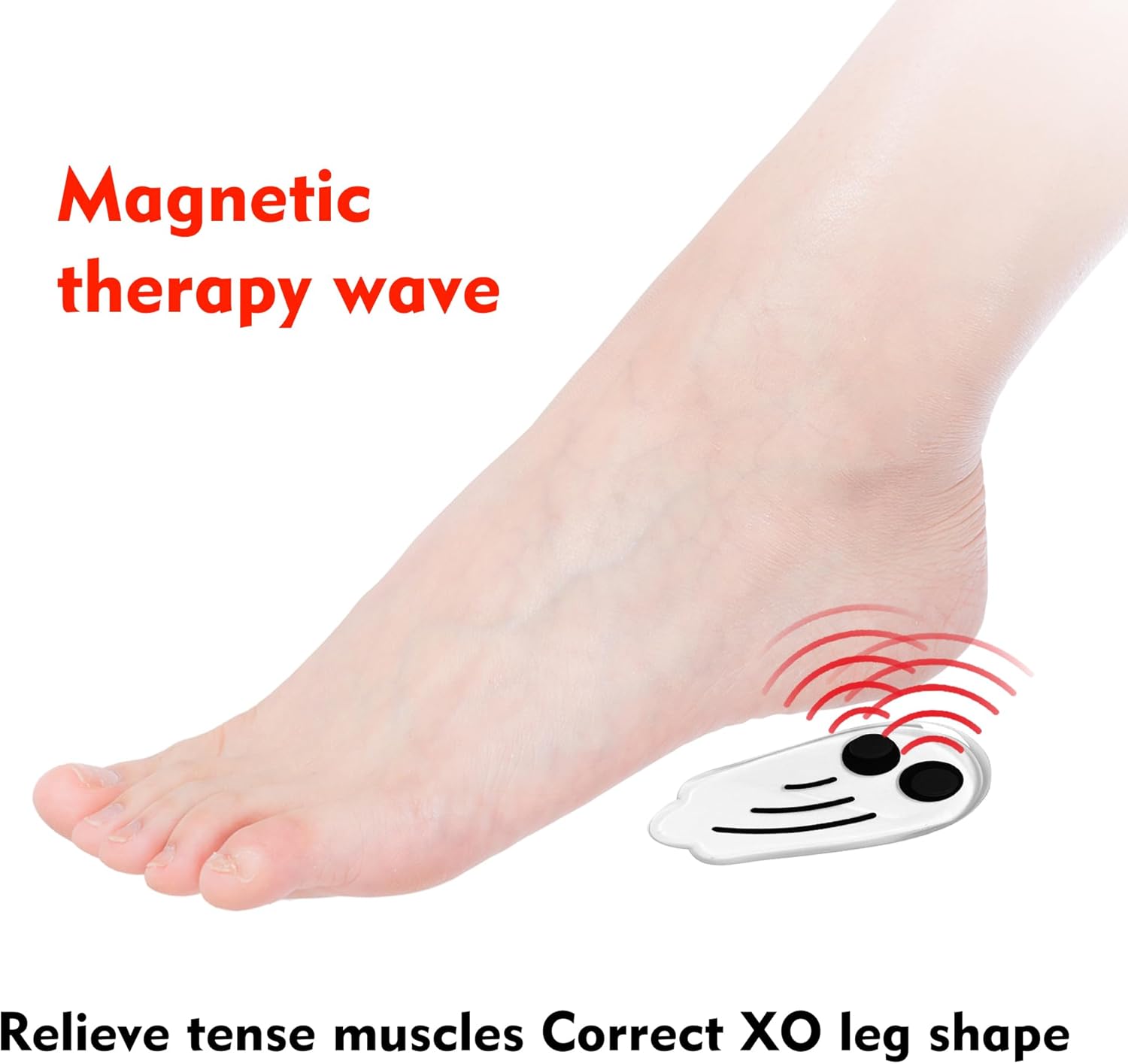 1 Pairs Magnetic Medial Lateral Supination Wedge Insoles with Magnets Correcting Pronation Silicone Orthopedic Shoe Heel Inserts for Foot Alignment, Knock Knee Pain, Bow Legs, O/X Type Leg