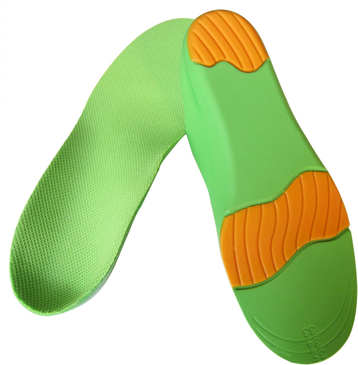 Orthotic Shoe Inserts for Little Boys Arch Support Shoe Insoles for Kids Sneakers Sports Shoe Liner Soles Deep Heel Cup for Over-Pronation and Supination