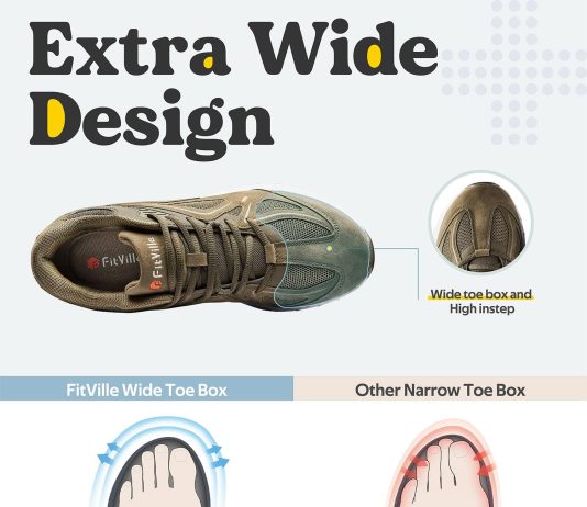 FitVille Rebound Core Extra Wide Walking Shoes review