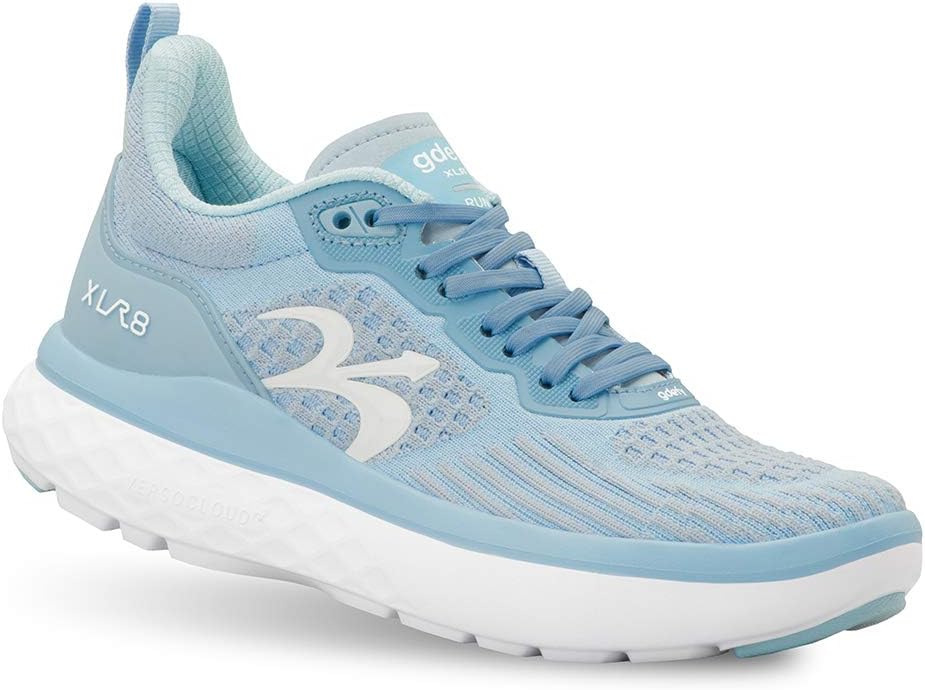 G-DEFY XLR8 Run Women’s Supportive Running Shoe | VersoCloud® Technology for Pain Associated with Prolonged Standing or Walking | Arch Support | Diabetic Shoes | Wide Shoes | Free Custom Orthotic