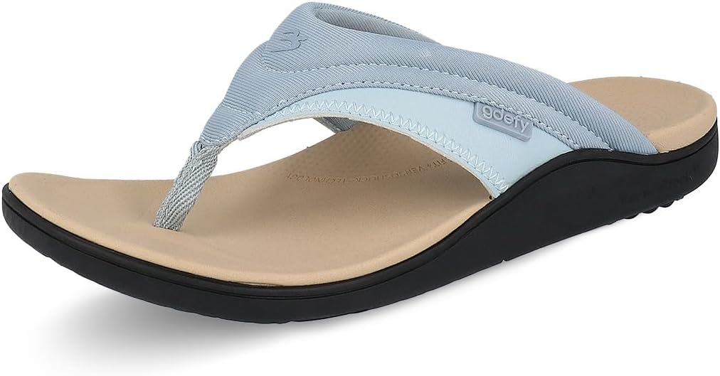 Gravity Defyer Womens GDEFY Kinor | Water Resistant Flip Flops | VersoShock Proven Performance | Orthotic Stress Recovery Outdoor Sandals
