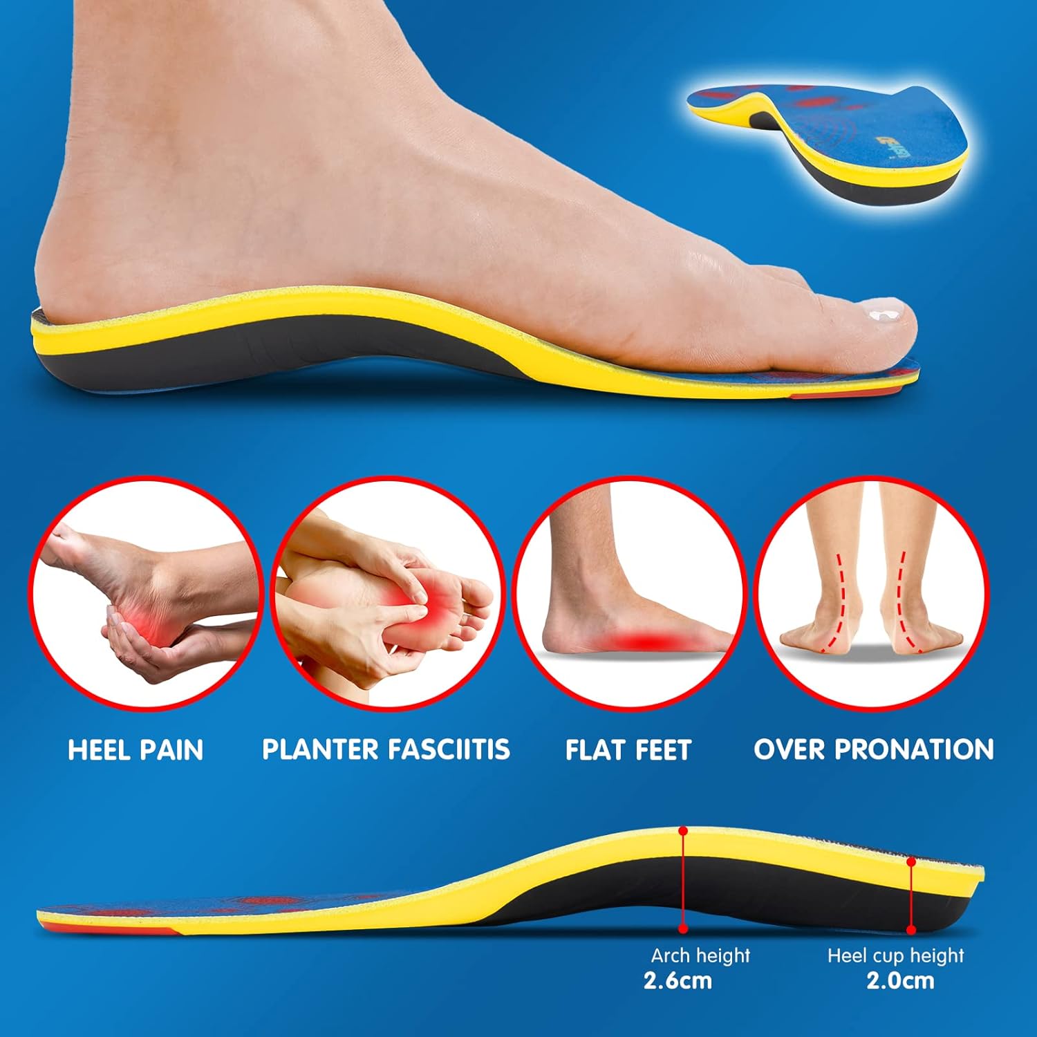 Plantar Fasciitis Insoles, Arch Support Insoles for Men Women, Running Athletic Gel Shoe Inserts Flat Feet Orthotic Insert for Foot Pain Relief, Men 8.5-10 / Women 10.5-12 Plantar Fasciitis Insoles, Arch Support Insoles for Men Women, Running Athletic Gel Shoe Inserts Flat Feet Orthotic Insert for Foot Pain Relief, Men 8.5-10 / Women 10.5-12