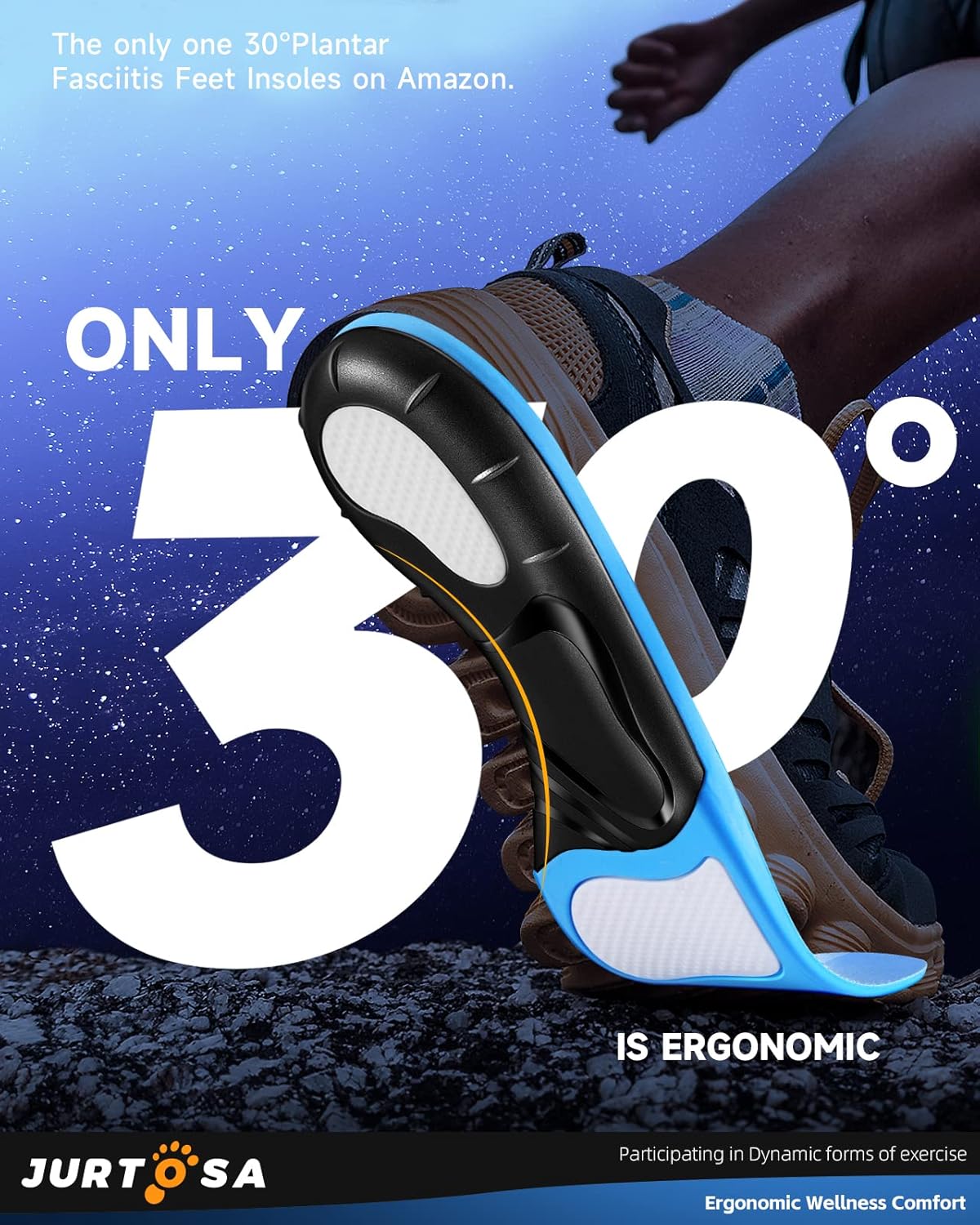 Plantar Fasciitis Insoles, Professional Pain Release Insoles, 250LB+ Dynamic Support Flat Feet Release Inserts for Long Time Walking Fathers Day Gift