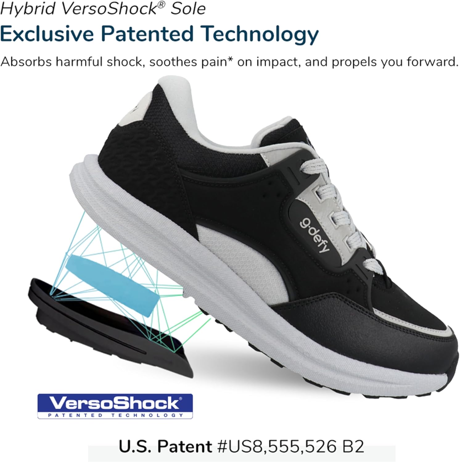 Gravity Defyer G-DEFY StreetGlide Men’s Pickleball, Tennis, Energy, Performance Shoe | Slip-On Comfort with VersoShock® Technology for Pain Associated with Running, Walking Prolonged Standing Gravity Defyer G-DEFY StreetGlide Men’s Pickleball, Tennis, Energy, Performance Shoe | Slip-On Comfort with VersoShock® Technology for Pain Associated with Running, Walking Prolonged Standing