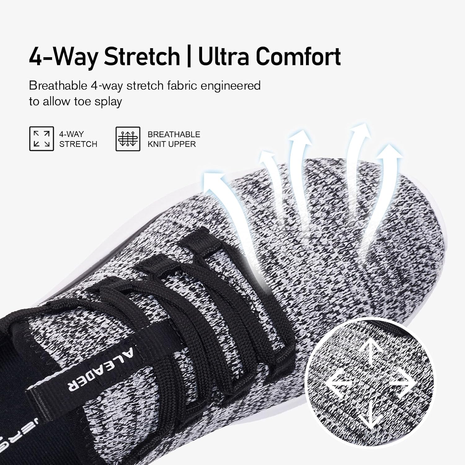 ALEADER Womens Energycloud Lightweight Slip On Walking Running Shoes ALEADER Womens Energycloud Lightweight Slip On Walking Running Shoes