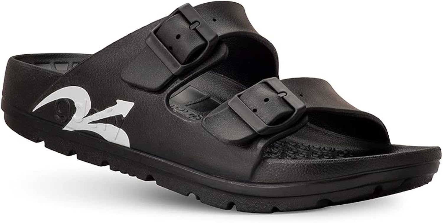 Gravity Defyer G-Defy Womens Wide Width Recovery Slides – Arch Support Sandals with Plantar Fasciitis Relief, Adjustable Double Buckle, and Thick Sole for Enhanced Comfort Post-Exercise Gravity Defyer G-Defy Womens Wide Width Recovery Slides – Arch Support Sandals with Plantar Fasciitis Relief, Adjustable Double Buckle, and Thick Sole for Enhanced Comfort Post-Exercise