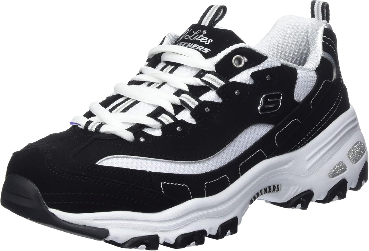 Skechers Sport Womens DLites-Play On Memory Foam Lace-up Sneaker Skechers Sport Womens DLites-Play On Memory Foam Lace-up Sneaker