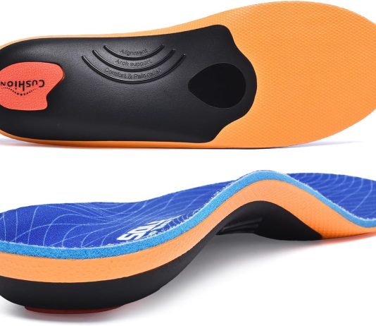 VALSOLE 250+ lbs Plantar Fasciitis High Arch Support Insole for Men Women,Heavy Duty Support Pain Relief Orthotics Insert,Relieve Flat Feet,High Arch,Foot Pain,Standing All Day Boot Work Shoe Insole