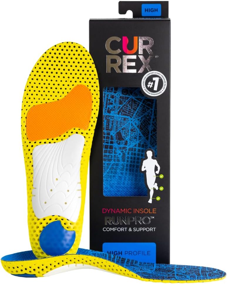 CURREX RunPro Insoles for Running Shoes, Arch Support Inserts to Help Reduce Fatigue, Prevent Injuries, Boost Performance for Men Women (High Arch, Size XL) CURREX RunPro Insoles for Running Shoes, Arch Support Inserts to Help Reduce Fatigue, Prevent Injuries, Boost Performance for Men Women (High Arch, Size XL)